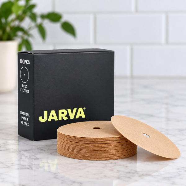 JARVA Natural Paper Filters (Unbleached, 100 Count)
